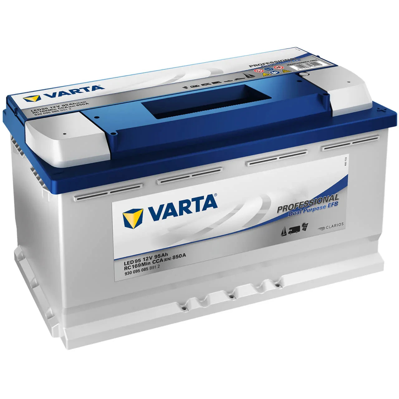 Varta LED95 Professional Dual Purpose EFB 12V 95Ah 850A/EN Starter- un